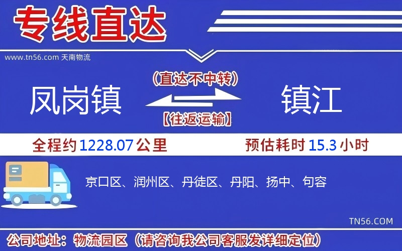 凤岗镇到镇江物流公司 凤岗镇到镇江物流公司