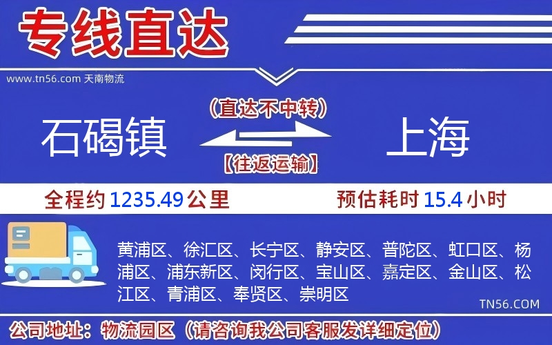 石碣镇到上海物流公司