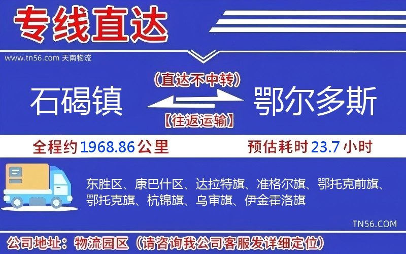 石碣镇到鄂尔多斯物流公司 石碣镇到鄂尔多斯物流公司