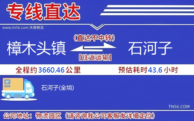 樟木头镇到石河子物流公司