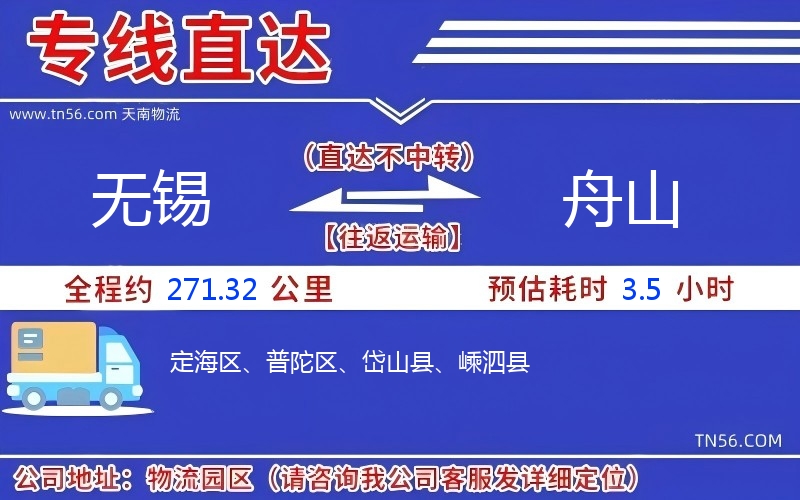 无锡到舟山物流公司 无锡到舟山物流公司